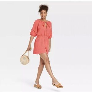 Knox Rose Coral Romper